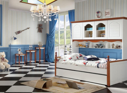 Bett Kanner Jugend Zëmmer Better Holz Schlofzëmmer Wunnen Landhaus Miwwelen Nei